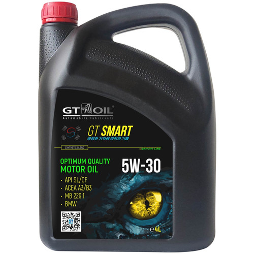 Масло моторное полусинтетическое GT SMART 5W30 API SLCF ACEA A3B3 4л