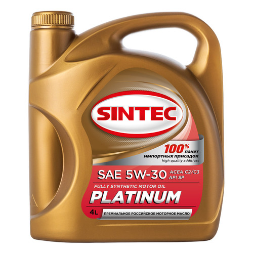 Моторное масло PLATINUM SAE 5W-30 API SP ACEA C2C3 4л