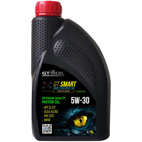 Масло моторное полусинтетическое GT SMART 5W30 API SLCF ACEA A3B3 1л