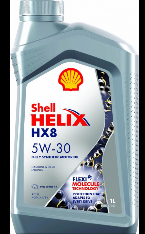 Масло моторное синтетическое HELIX HX8 5W30 API SLCF, ACEA A3B3B4 1л