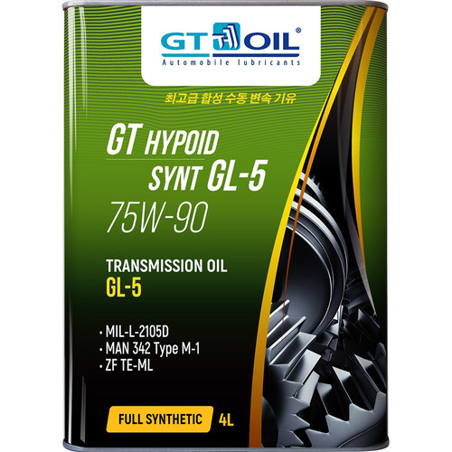 Масло трансмиссионное синтетическое Hypoid Synt 75W90 API GL-5 4л